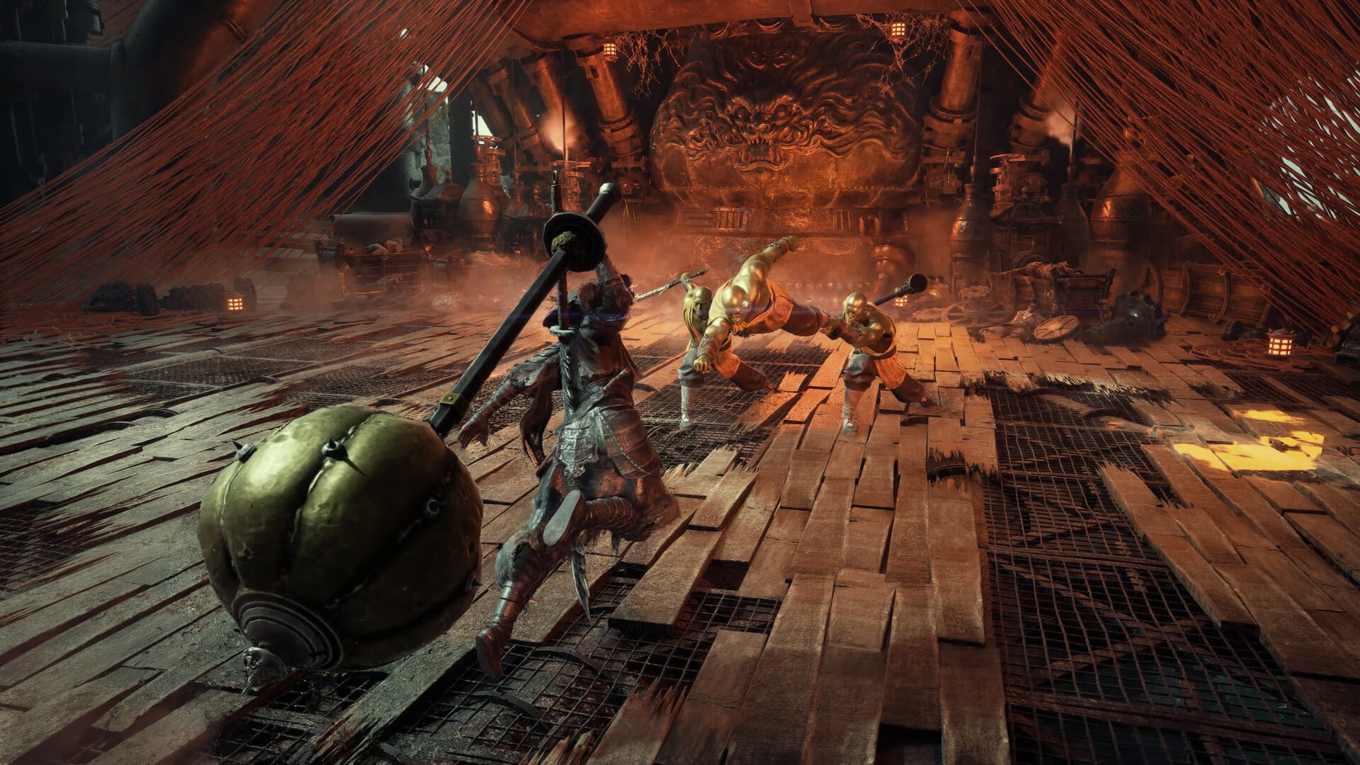 Soul wielding an oversized Phantom Edge against several enemies